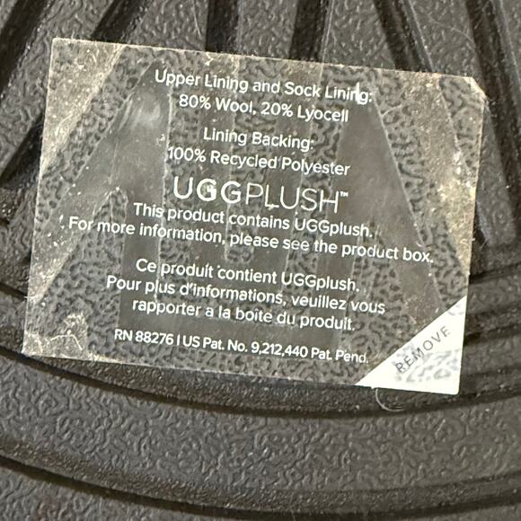 UGG Size 8 Tasman II Black Platform slipper Shoes size 8 - Picture 5 of 7